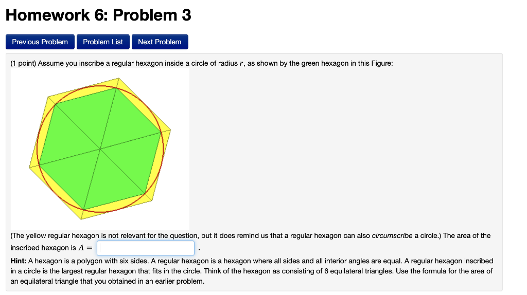 Solved Homework 6 Problem 3 Previous Problem Problem Lis