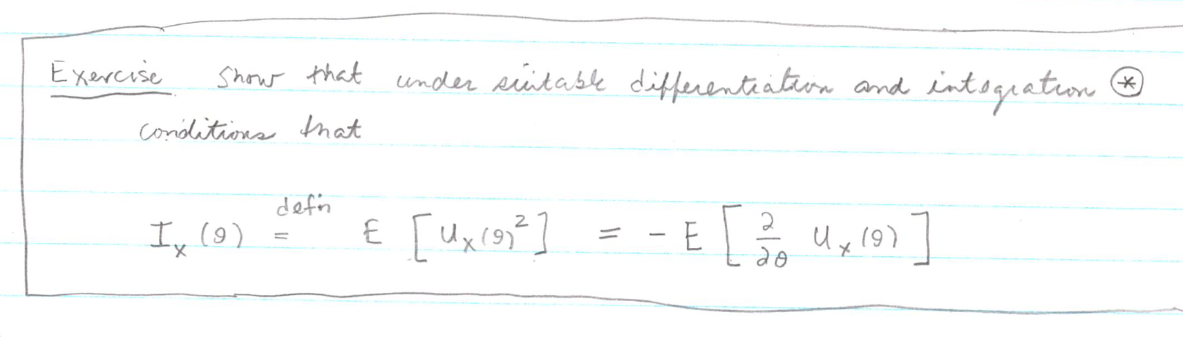 Solved Exercise Show that under suitable differentiation and | Chegg.com