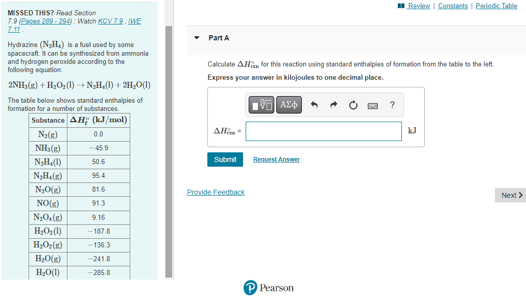 Solved MISSED THIS? Read Section Part A 7.9 (Pages 289−294); | Chegg.com