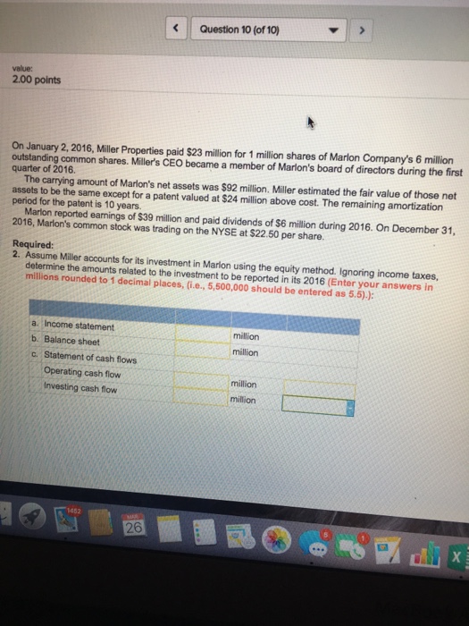 Solved On January 2, 2016, Miller Properties paid 23