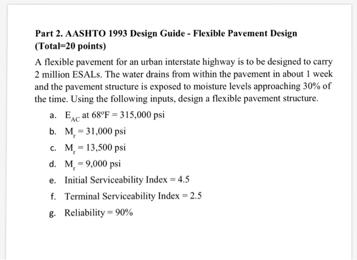 flexible pavement design aashto