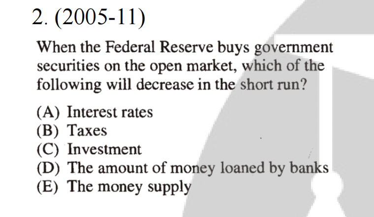 Solved When The Federal Reserve Buys Government Securities | Chegg.com