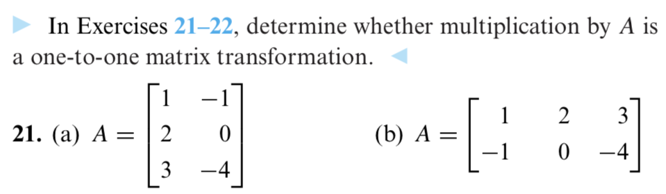 Solved > In Exercises 21–22, determine whether | Chegg.com