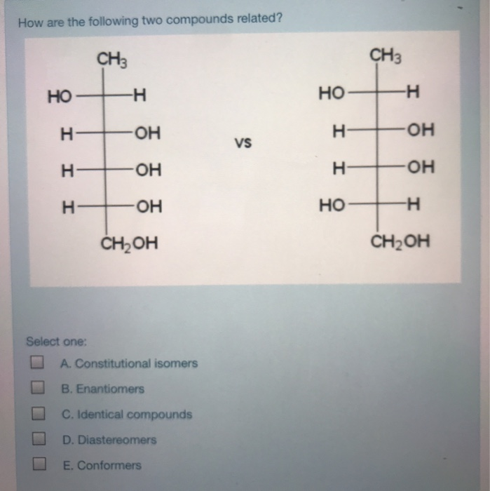 Solved How Are The Following Two Compounds Related Ch3 Ch3 Chegg Solved How Are The Following Two Compounds Related Ch3 Ch3 Chegg