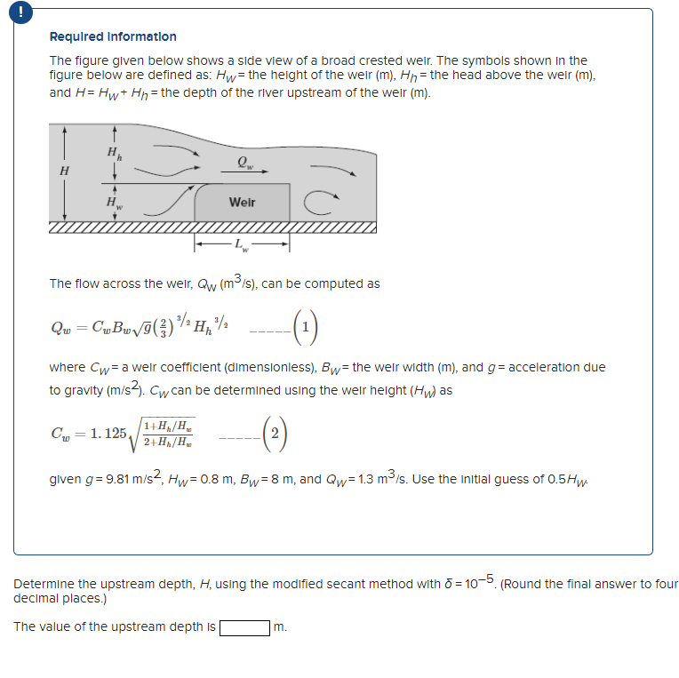 Solved Required Information The figure given below shows a | Chegg.com