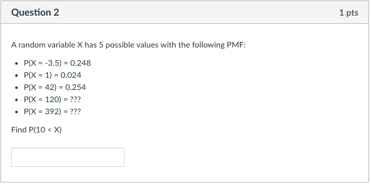 Solved Question 1 1 pts X and Y are random variables with | Chegg.com
