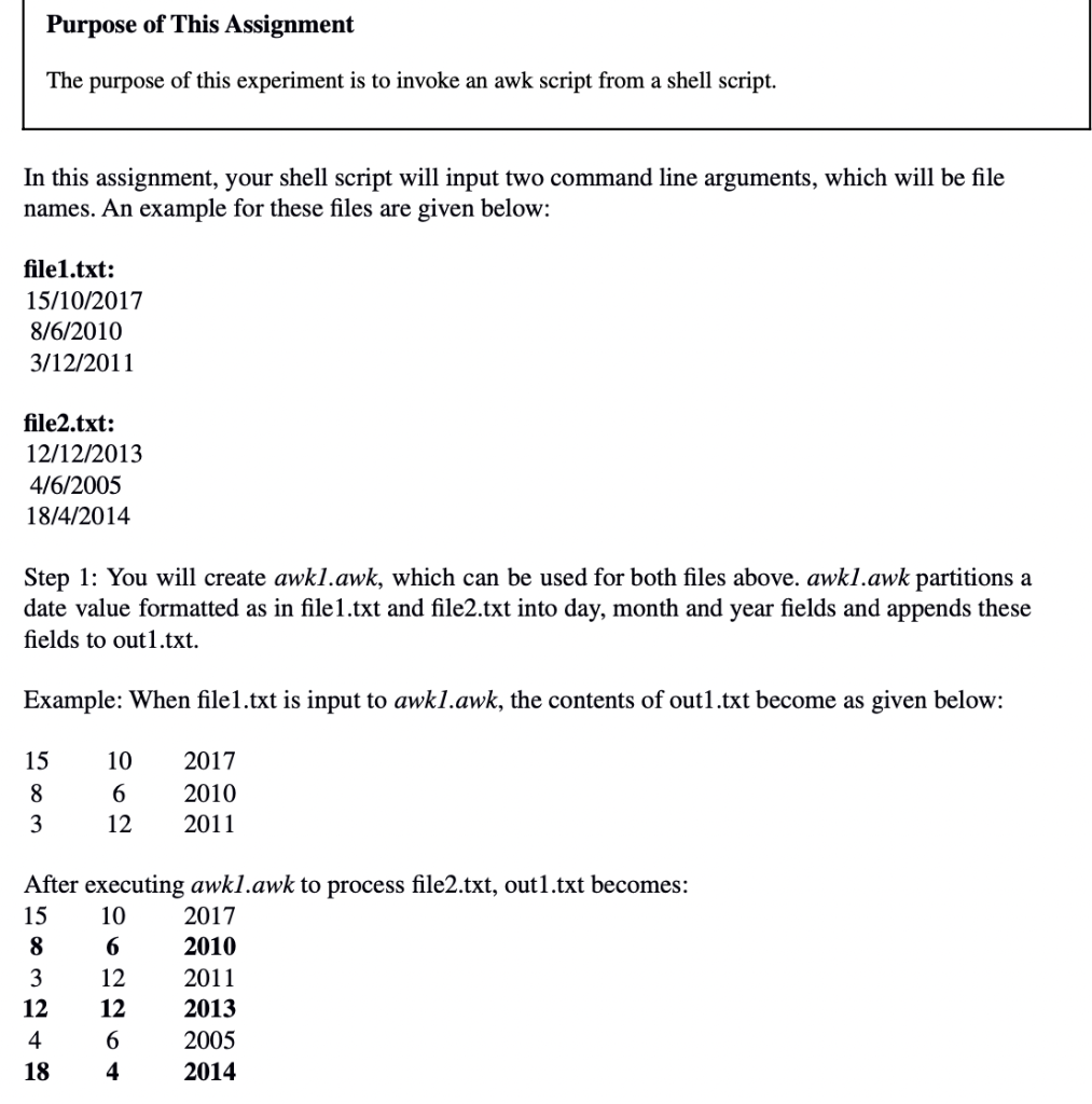 assignment operator in shell script