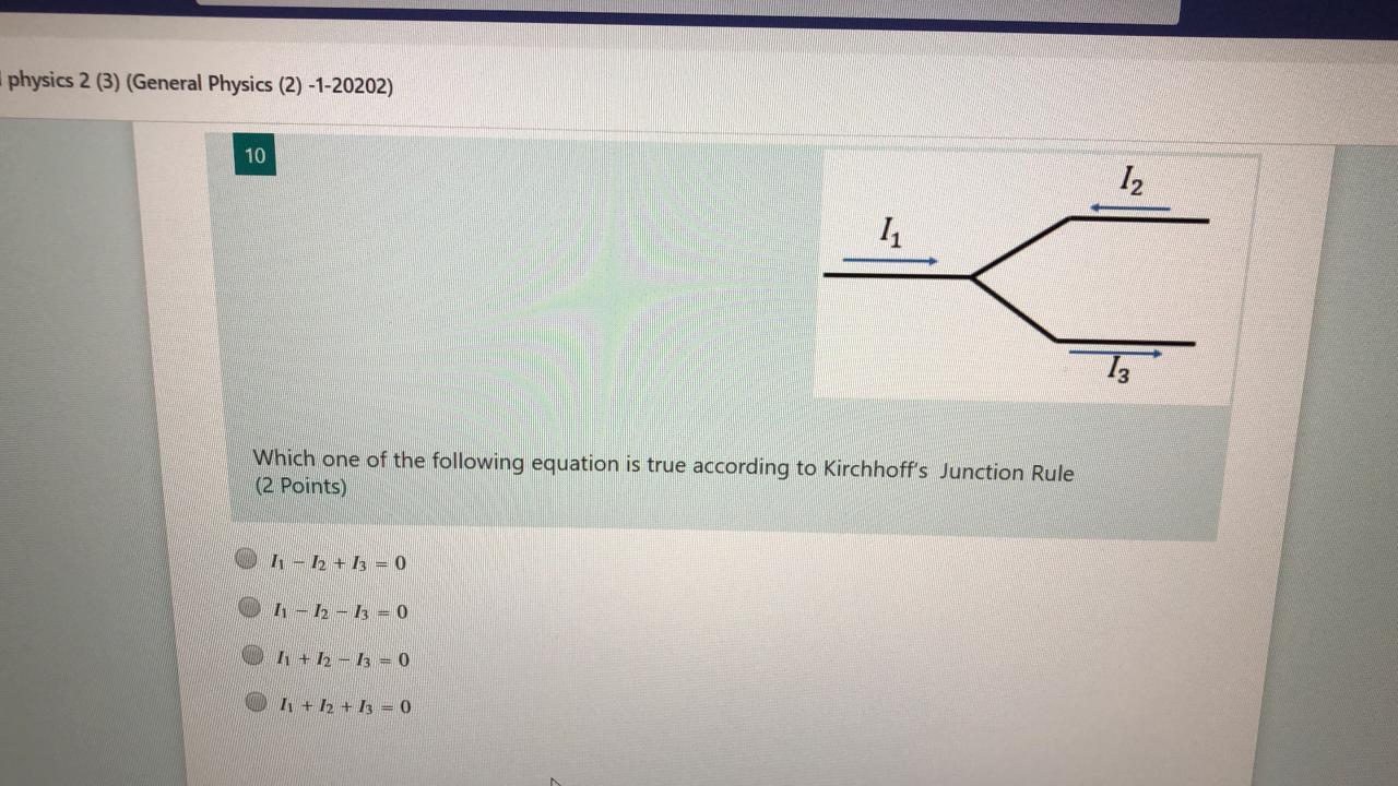 Solved Physics 2 (3) (General Physics (2) -1-20202) 10 12 11 | Chegg.com