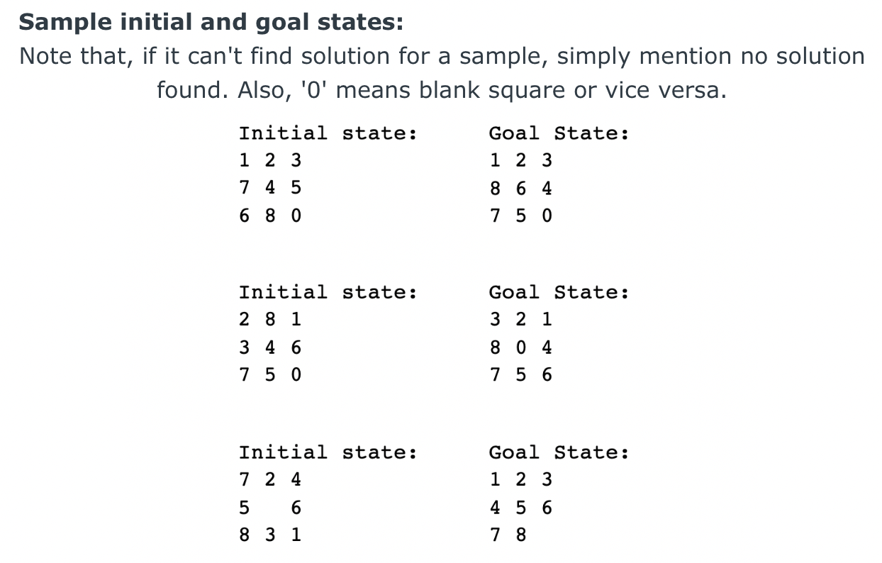 search algorithm assignment problem