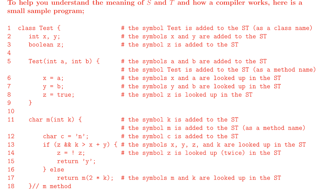 The Symbol Table Algorithms For A Compiler Are Chegg Com