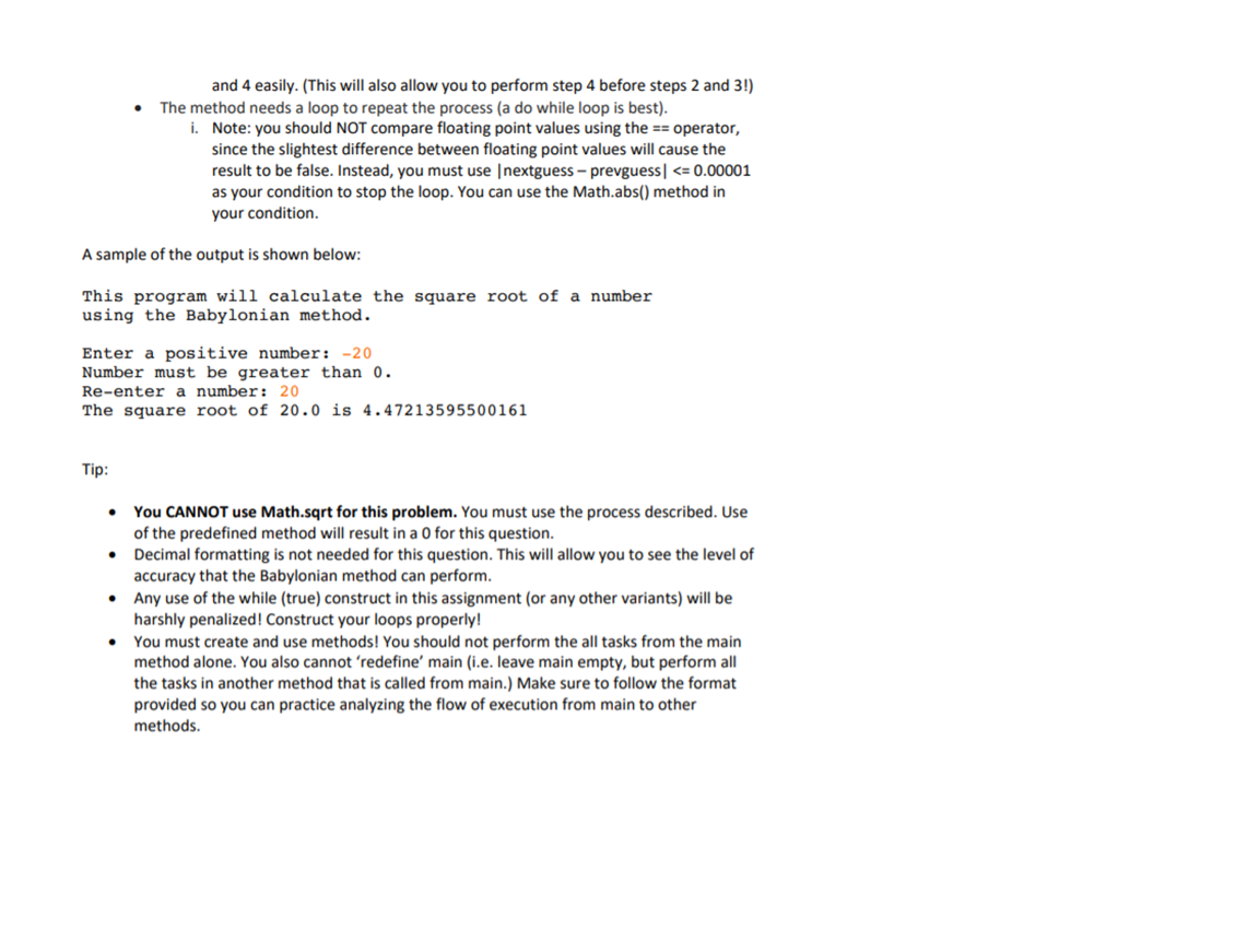 Solved Babylonian Square Root Method Before calculators and | Chegg.com