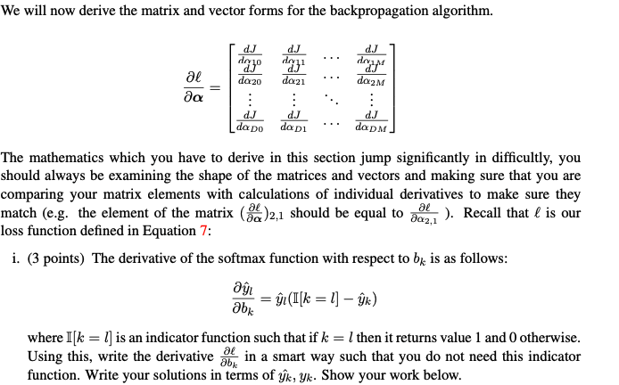 We will now derive the matrix and vector forms for | Chegg.com