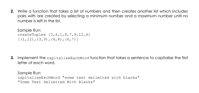 Write a function that takes a list of numbers and | Chegg.com