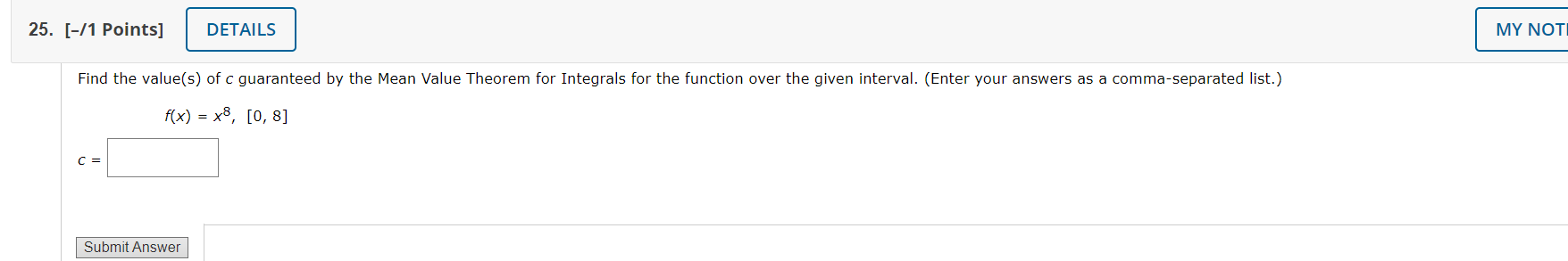 Solved Find the value(s) of c guaranteed by the Mean Value | Chegg.com