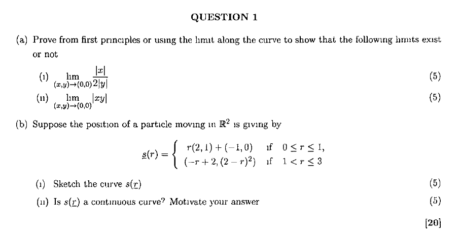 Solved QUESTION 1 (a) Prove from first principles or using | Chegg.com