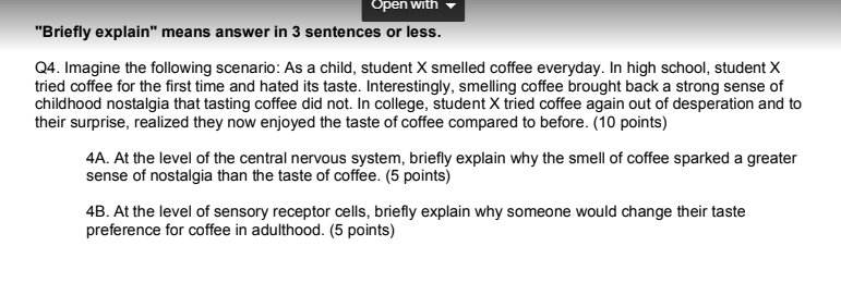 Solved Open With Briefly Explain Means Answer In 3 Chegg Com