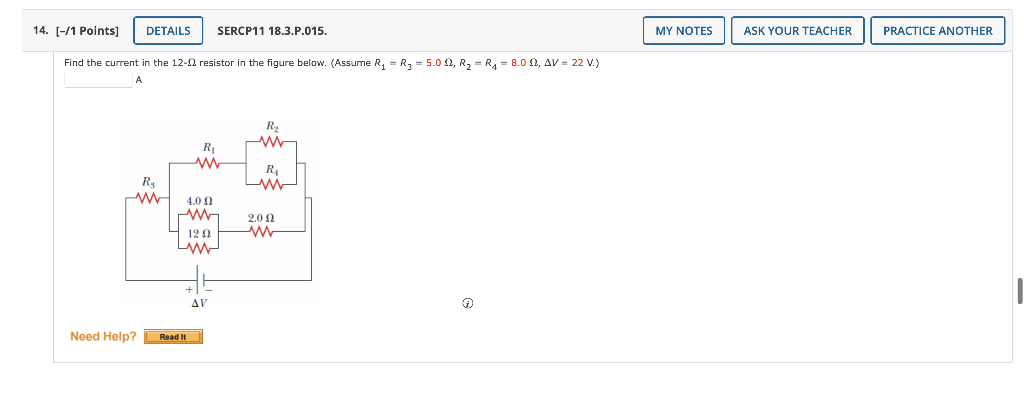 Solved Find the current in the 12−Ω resistor in the figure | Chegg.com