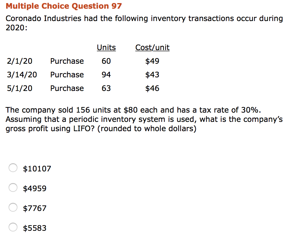 Solved Multiple Choice Question 97 Coronado Industries Had Chegg solved-multiple-choice-question-97-coronado-industries-had-chegg