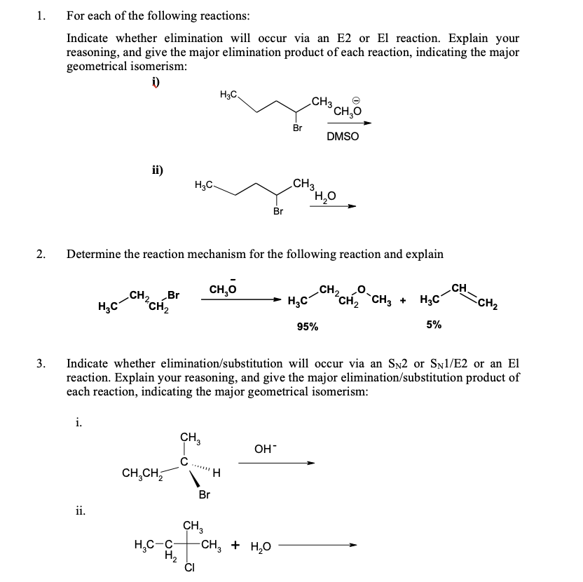 Solved For each of the following reactions: Indicate whether | Chegg.com