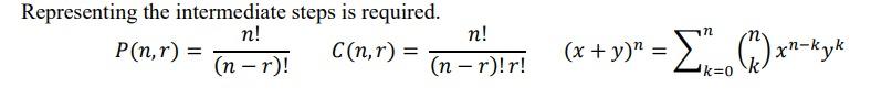 Solved Representing the intermediate steps is required. | Chegg.com