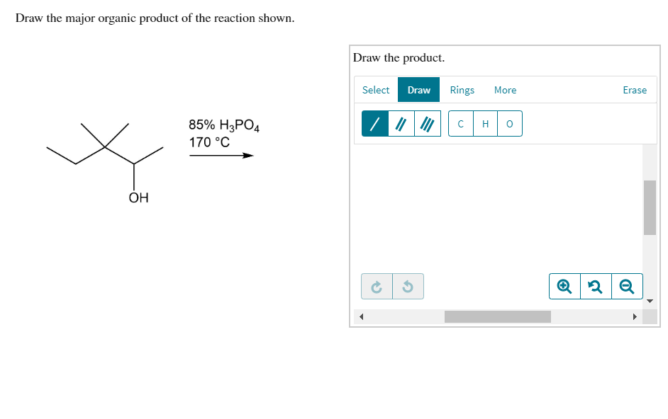 Solved Draw The Major Organic Product Of The Reaction Shown 8636