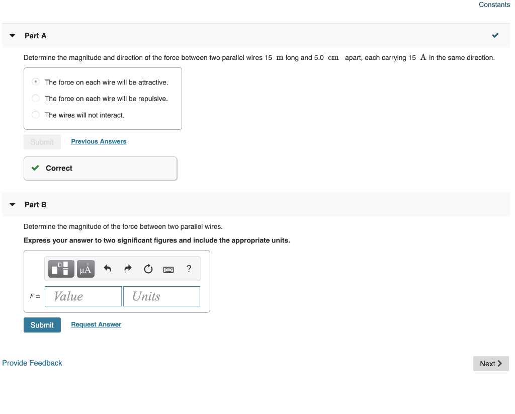 Solved Constants Part A Determine The Magnitude And | Chegg.com