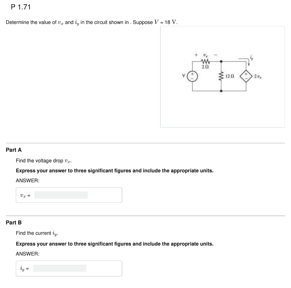 solved-determine-the-value-of-vx-and-iy-in-the-circuit-shown-chegg