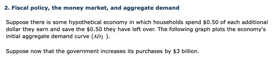 Solved 2. Fiscal Policy, The Money Market, And Aggregate | Chegg.com