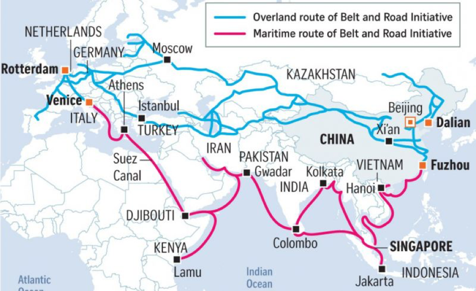 Solved 3 Supply Chains and Geopolitics The blue lines on