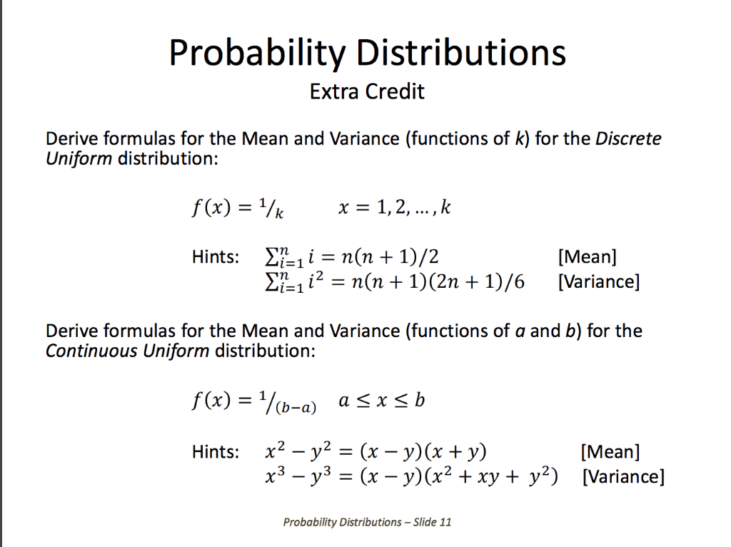 solved-probability-distributions-extra-credit-derive-chegg