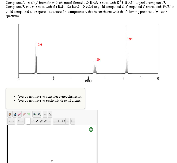 Solved Compound A An Alkyl Bromide With Chemical Formula Chegg Com
