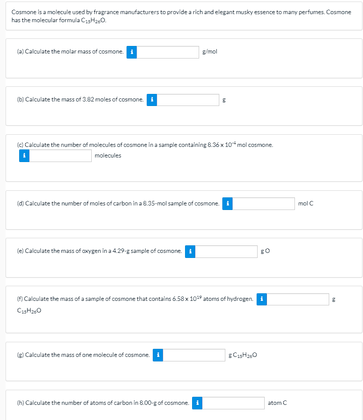 Solved Cosmone Is A Molecule Used By Fragrance Manufactur Chegg Com
