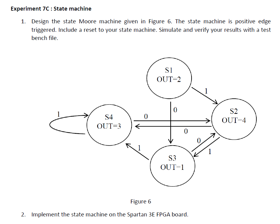 Solved Experiment 70: State machine 1. Design the state | Chegg.com