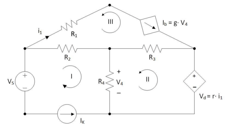 Solved For the circuit given below make generalized mesh | Chegg.com