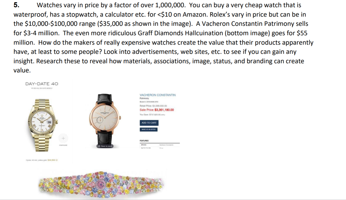 factor watch price