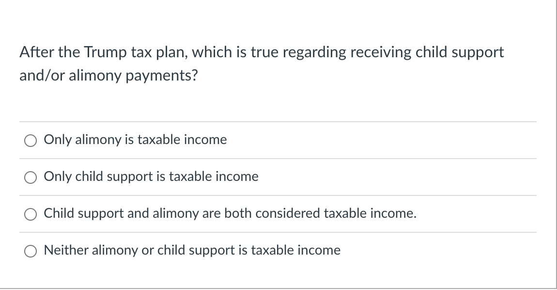 Solved After the Trump tax plan, which is true regarding
