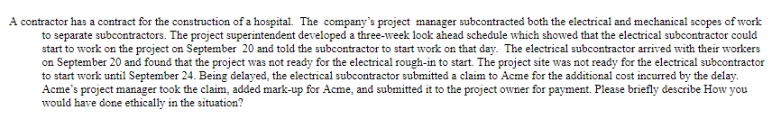 Solved A contractor has a contract for the construction of a | Chegg.com