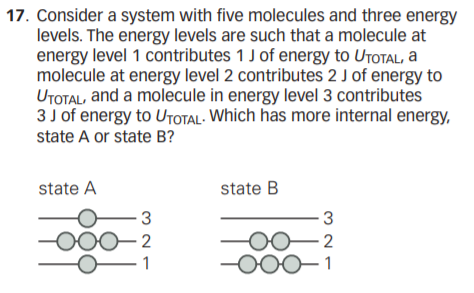Solved 17. Consider a system with five molecules and three | Chegg.com