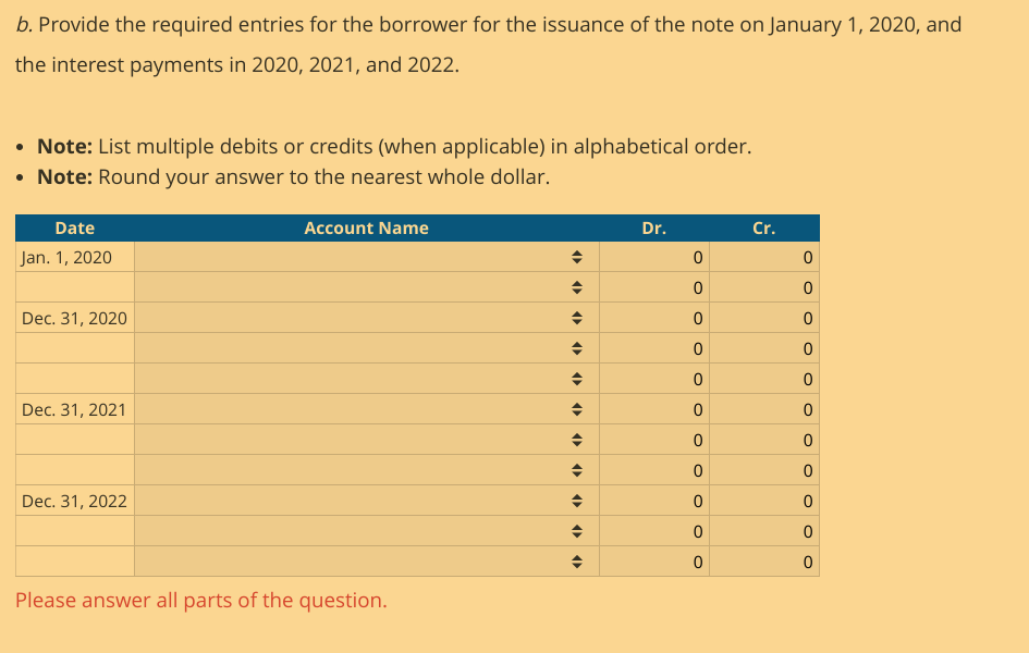 Solved Recording Entries for an Installment Note Payable On | Chegg.com