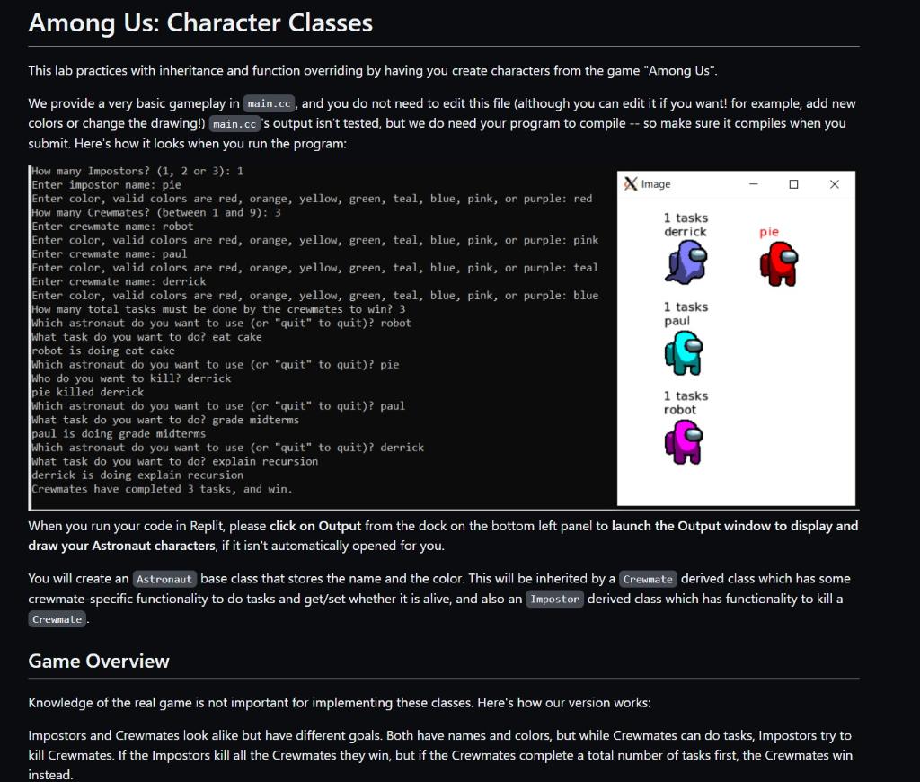 Solved Using C++, and files main.cc, astronaut.cc, | Chegg.com