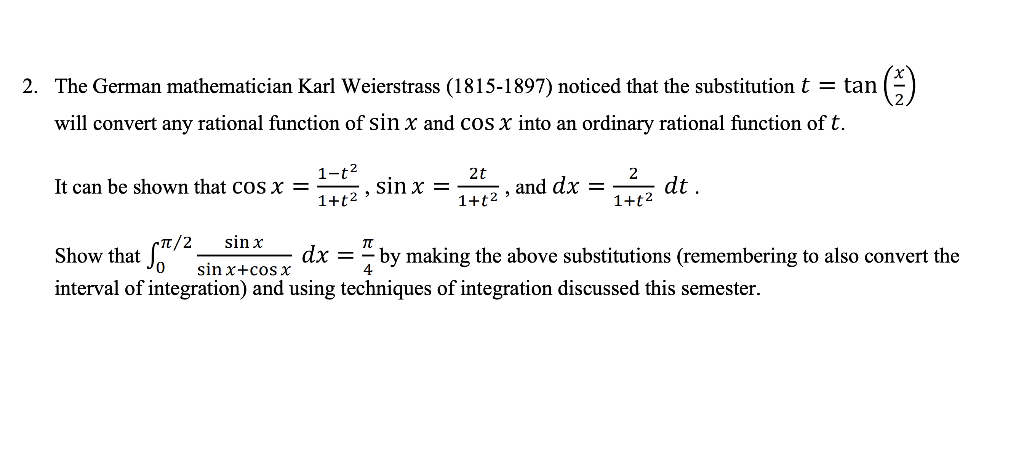 integral 0 to pi 2 x sinx cosx dx