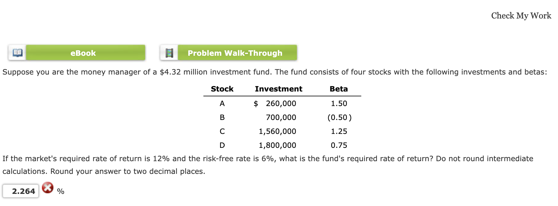 Solved Check My Work Suppose You Are The Money Manager Of A | Chegg.com