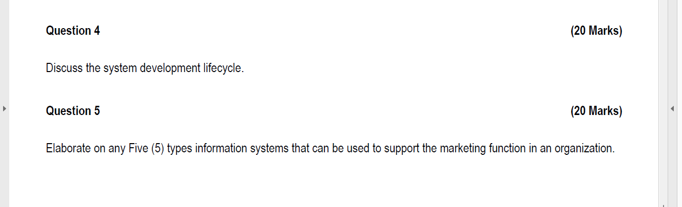Solved Question 4 (20 Marks) Discuss the system development | Chegg.com