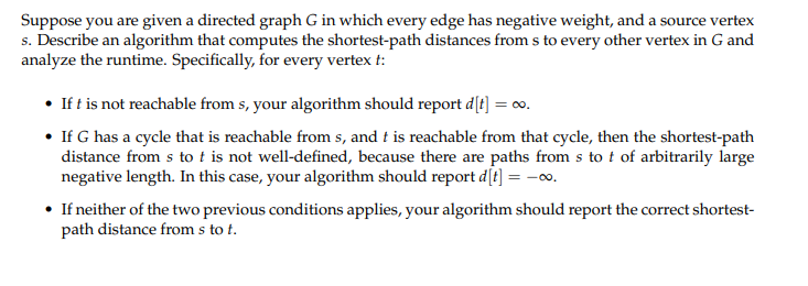 Suppose you are given a directed graph G in which | Chegg.com