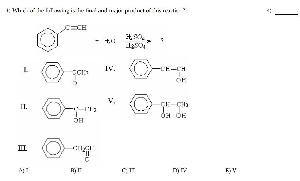 Solved 1) 1) Which of the following is not a nucleophile? A) | Chegg.com