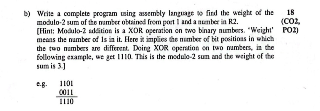 Solved B) Write A Complete Program Using Assembly Language | Chegg.com