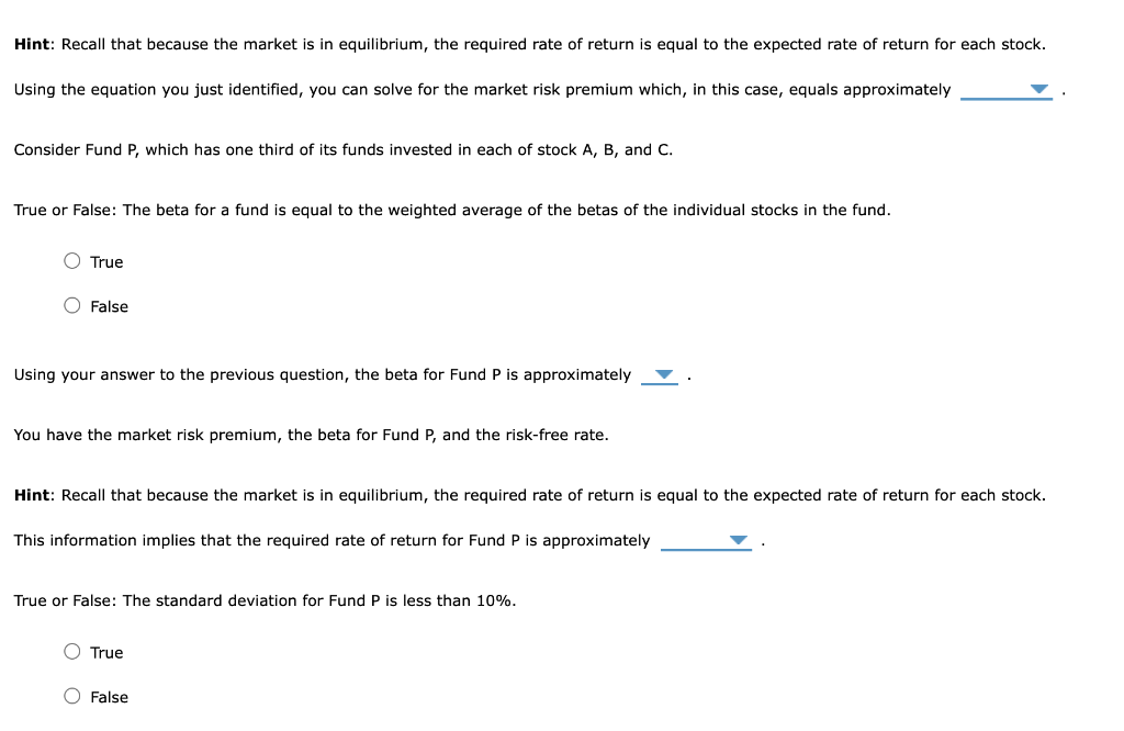 Solved Consider The Following Information For Stocks A, B, | Chegg.com