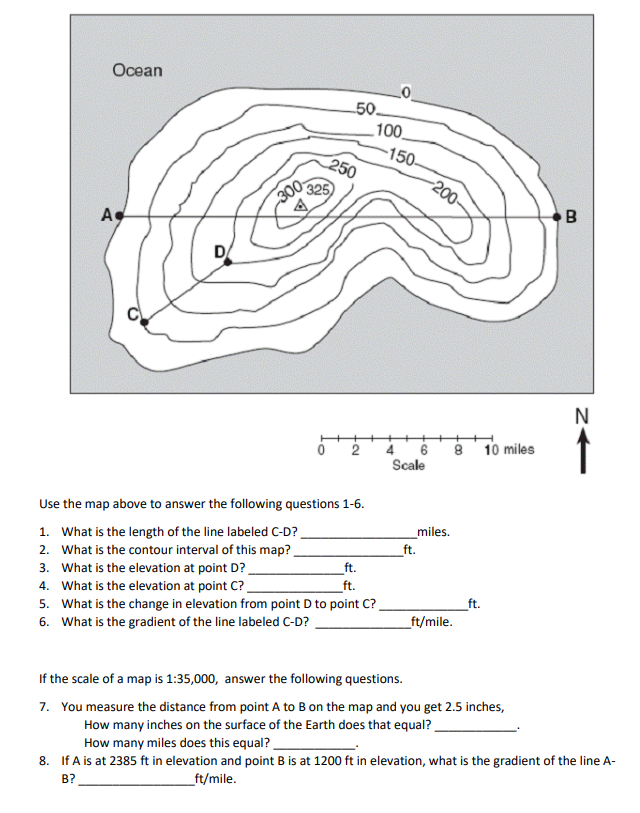 Solved Use the map above to answer the following questions | Chegg.com