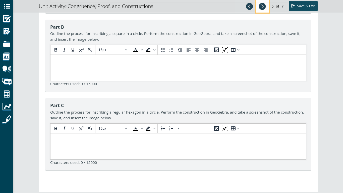 Solved Unit Activity: Congruence, Proof, and Constructions 5 | Chegg.com