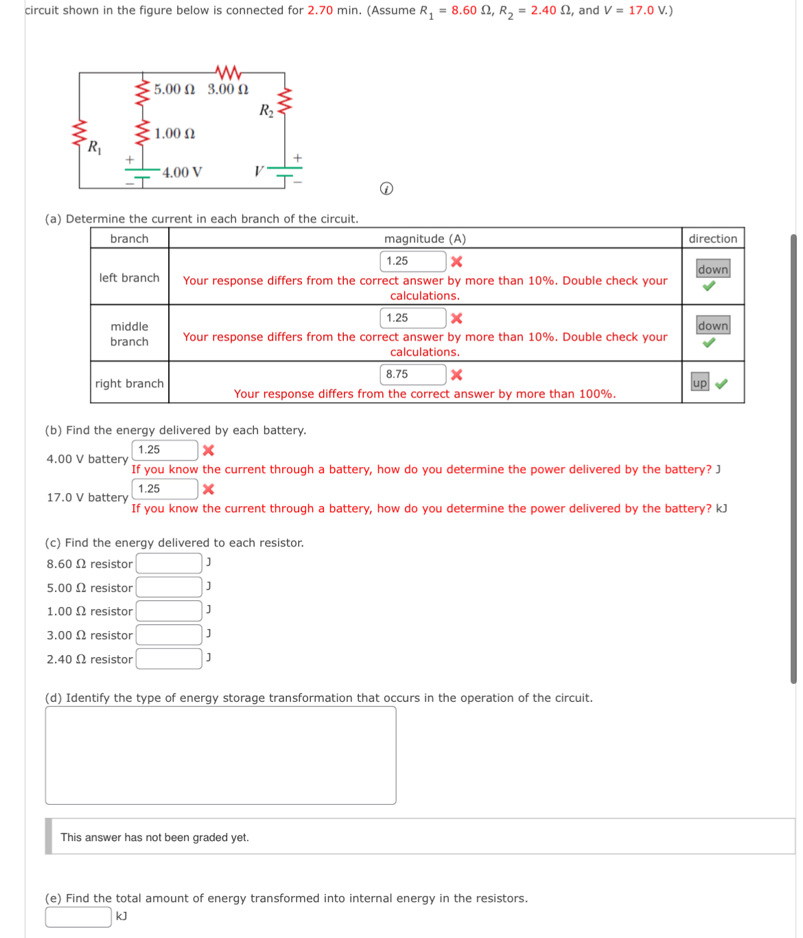 Solved circuit shown in the figure below is connected for | Chegg.com